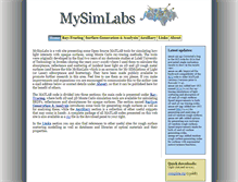 Tablet Screenshot of mysimlabs.com